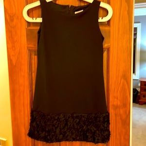 Maria Casero Black Dress with Embellished Bottom